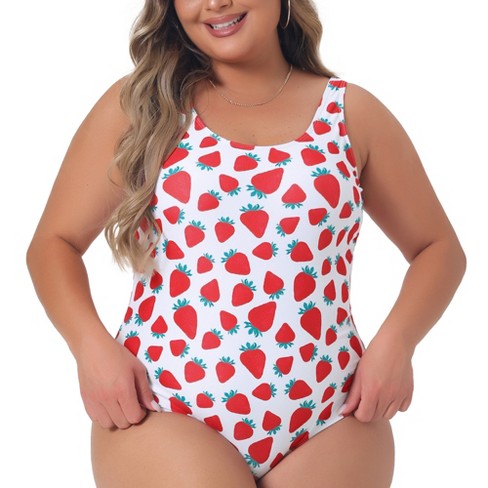 Girls Sweet Strawberry One Piece Swimsuit