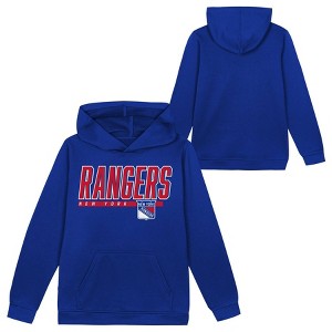 NHL New York Rangers Boys' Poly Fleece Hooded Sweatshirt - 1 of 3