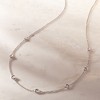 Ross-Simons 0.33 ct. t.w. Graduated Bezel-Set Diamond Station Necklace in 14kt White Gold - 3 of 4