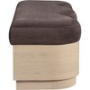 Meridian Furniture,Savoy Velour Fur Fabric Bench - 4 of 4