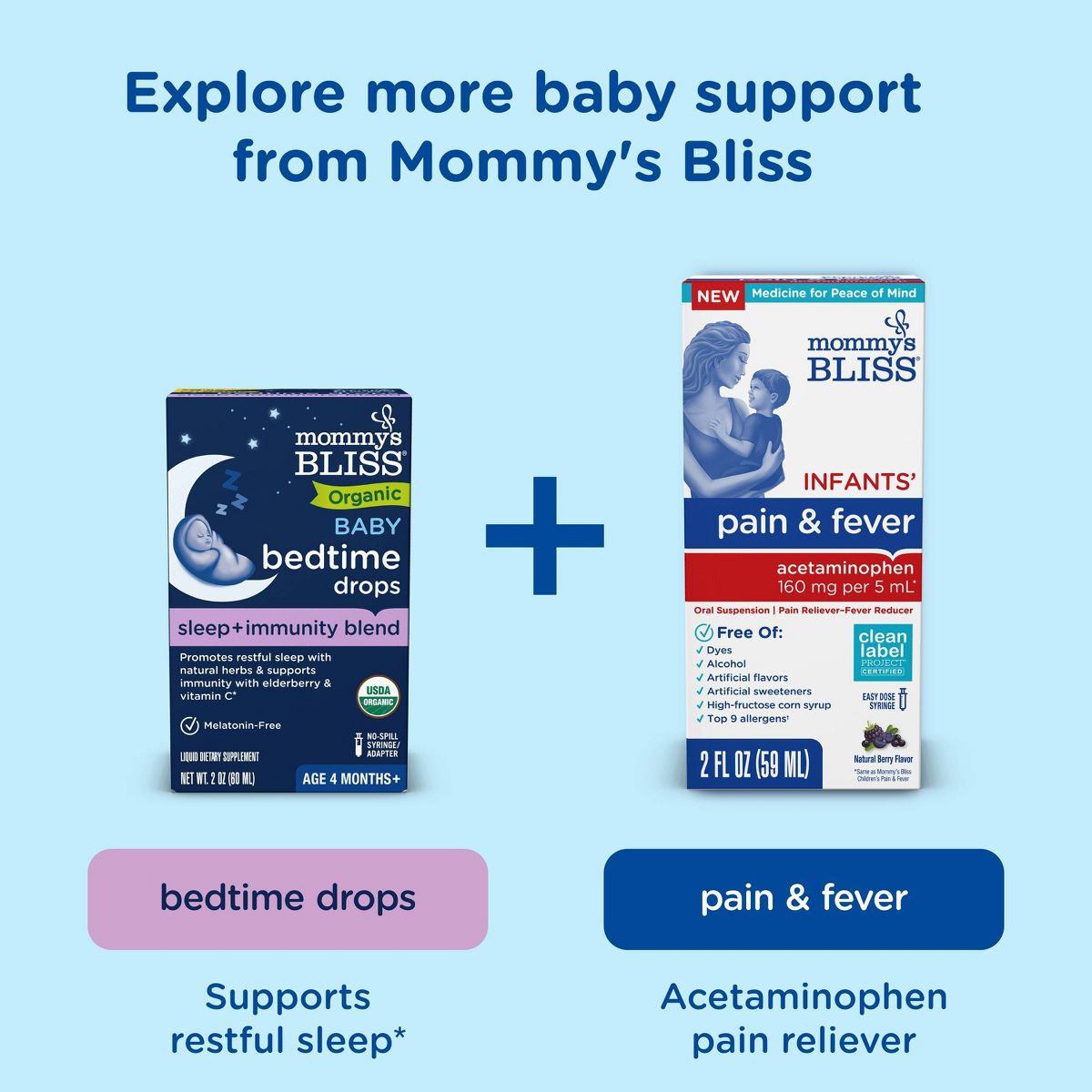 Mommy's Bliss Organic Day & Night Baby Cough Syrup and Mucus Syrup Combo pack - 1.67 fl oz/2pk - thumbnail 8