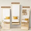 Lyngins Arched Full Length Mirror, Upgraded Glass Standing Mirror, Aluminum Alloy Frame Full Body Mirror, Versatile Floor Mirror for Home & Store - 2 of 4