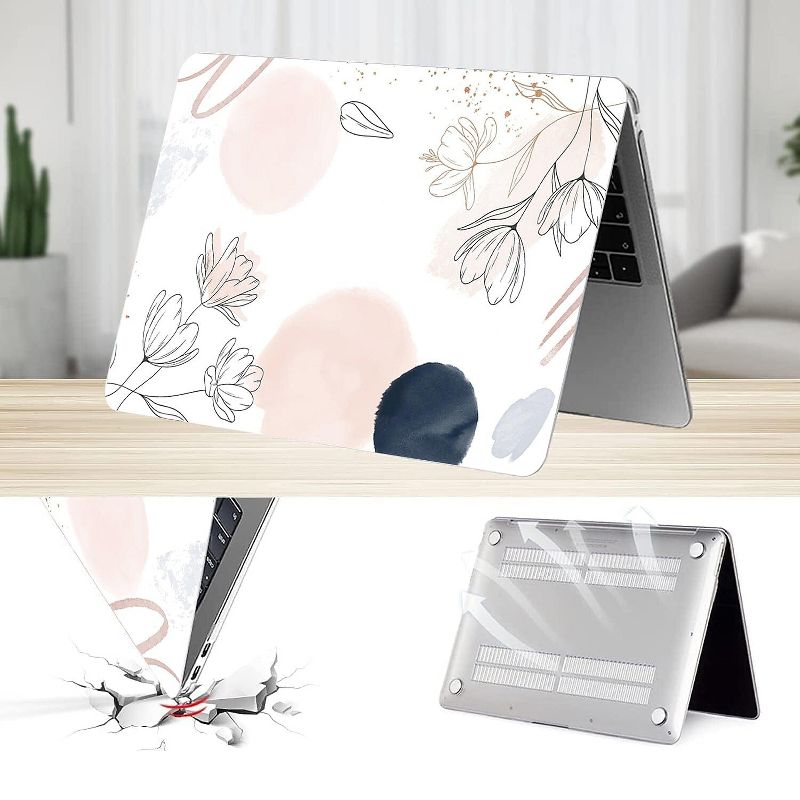 SaharaCase HybridFlex Arts Case for Apple MacBook Air 13.6" M2 Chip Laptops White Floral (LT00009), 4 of 8