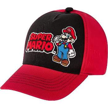 Super Mario and Bowser Baseball Cap, Little Boys Age 4-7 – Red