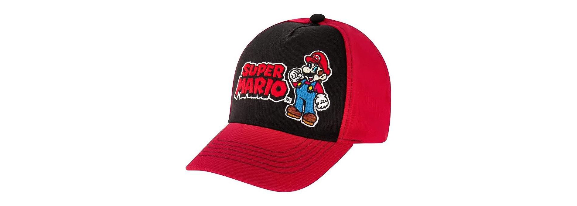 Nintendo Boys Baseball Cap, Super Mario Adjustable Kids Hat for Ages 4-14 Blue