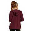 Sofra Women's Cotton Comfort Zip Up Hoodie Jersey Sweater - 3 of 3