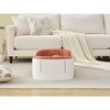ORRD Scandinavian Cat Sofa Bed - Elevated PP Pet Bed with Removable Cover, White/Pink for Cats & Small Pets - 4 of 4