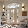 CityFurn 2-Light Cylinder Wall Sconce With Alabaster Shade (Set of 2) - 3 of 4