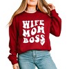 Simply Sage Market Wife Mom Boss Wavy Heart Sweatshirt - 2 of 4