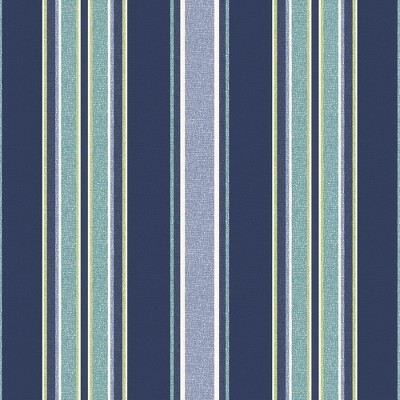 Sapphire Aurora Blue Stripe Outdoor Deep Seat Cushion Set