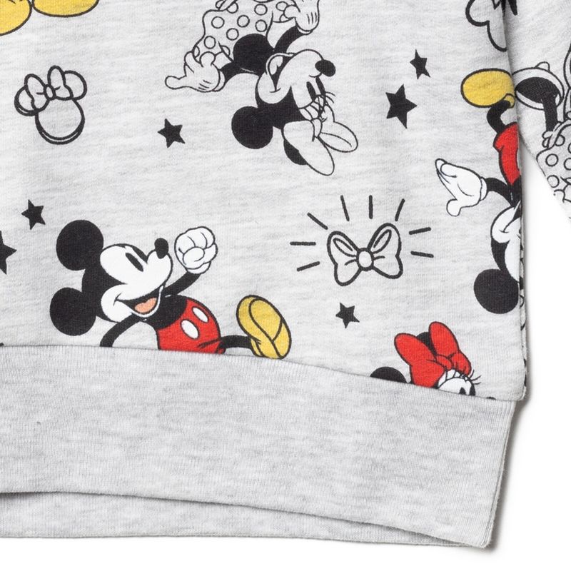 Disney Frozen Minnie Mouse Princess Moana Nightmare Before Christmas Toy Story Lion King Lilo & Stitch Girls Pullover Sweatshirt Little Kid to Big, 5 of 6