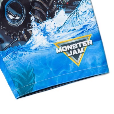 Monster Jam Megalodon Little Boys Rash Guard and Swim Trunks Outfit Set Blue 6 — фото 5