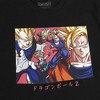 Dragon Ball Z Anime Cartoon Front and Back Graphic Print Black Tee - 3 of 4