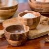 Mela Artisans Gravon Acacia Wood Scalloped Bowl Set of 2 - 2 of 4