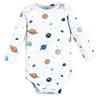 Hudson Baby Infant Boy Cotton Long-Sleeve Bodysuits, Space 5-Pack - image 4 of 4