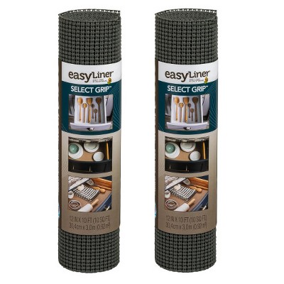 Con-Tact Brand Grip Premium Non-Adhesive Shelf Liner- Thick Grip Black  (18''x 8')