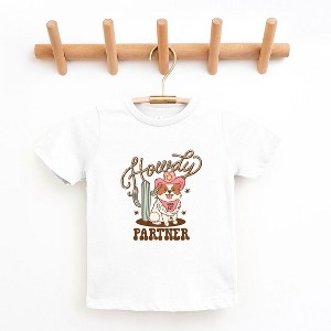The Juniper Shop Howdy Partner Dog Toddler Short Sleeve Tee - 1 of 2
