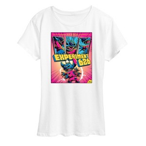 Women's - Lilo and Stitch - Stitch Comic Panels Short Sleeve Graphic T-Shirt - 1 of 4