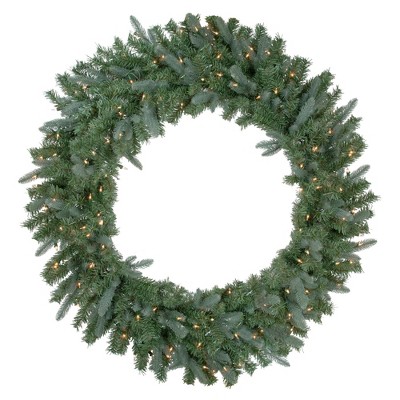 Northlight Pre-Lit Granville Fraser Fir Artificial Christmas Wreath, 48-Inch, Clear Lights