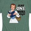 Women's - Disney Princess - Belle One More Page Short Sleeve Graphic T-Shirt - 2 of 4
