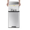 EKO Stainless Steel 50L Madison Step Trash Can - 4 of 4