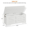 Storage Chest, 39.4" Toy Chest for Boys Girls, Kids Wood Large Toy Box, Storage Bench Trunk with Safety Hinge - 2 of 4