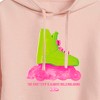 Women's - Barbie - Rollerblading Barbie the Movie Cropped Graphic Hoodie - 2 of 3