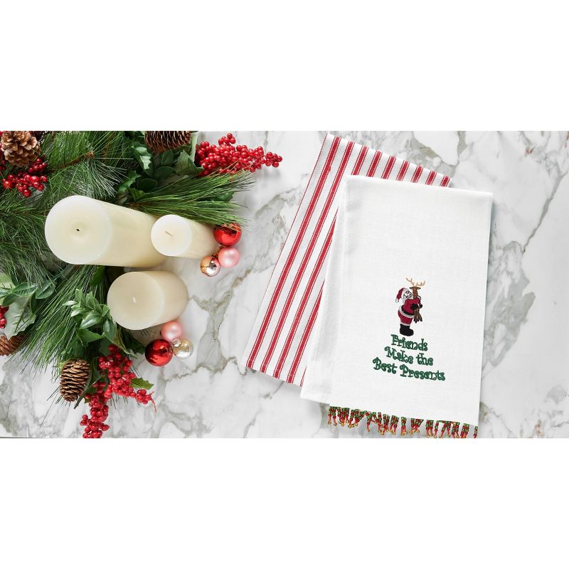 C&F Home Friends Make Best Presents Hemstitch Decorative Guest Beaded Towel, 3 of 6