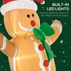 Angel Sar 6ft Inflatable Gingerbread Man with LED Lights, Christmas Blow-Up Yard Decoration, Outdoor Festive Decor with Santa Hat - 4 of 4