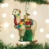 Old World Christmas Blown Glass Ornament for Christmas Tree, Festive Alpaca - 2 of 4