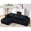 Hrinhom 100.8" W L-Shaped Convertible Sofa Couch, Modern Modular Sectional Sofa - 4 of 4