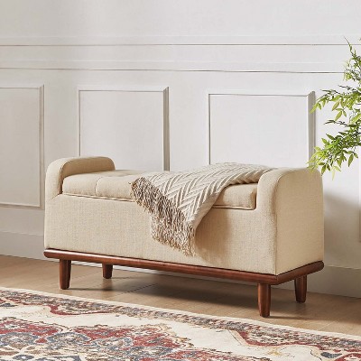 Edgaro Upholstered Storage Bench for Bedroom| ARTFUL LIVING DESIGN