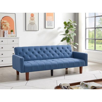 DOMETOUR Factory Tufted Back Sofa Mid-Century Convertible Sofa Bed for Living Room