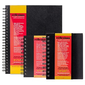 Creative Mark Reflexions Spiral Sketch Book Triple Pack 4X6" + 6X6" + 8.5X11", Off-White - 1 of 4