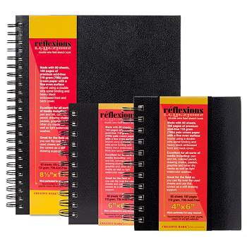 8.5x11 Hardbound Sketchbook, Set of 2 Heavyweight Hard Cover