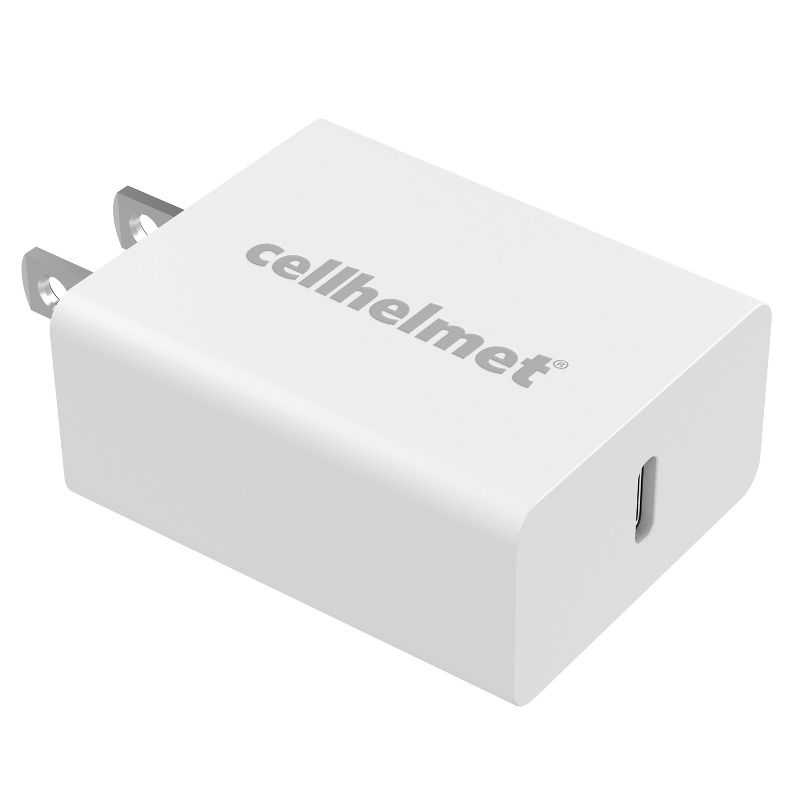 cellhelmet® 20-Watt Single-USB Power Delivery Wall Charger with USB-C® to Lightning® Round Cable, 3 Feet, 2 of 7