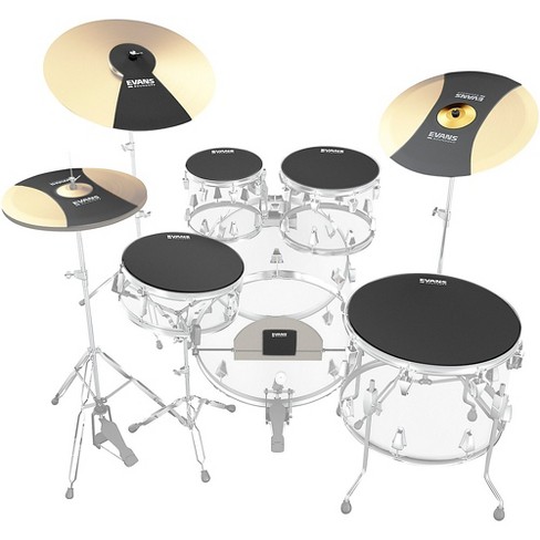 Evans Soundoff Drum Mutes Box Set, Rock 10,12,14,16,22 In.,hi-hat