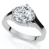 Pompeii3 Men's 1 1/2Ct Round Diamond Signet Ring 14k Gold or Platinum Lab Created - 4 of 4
