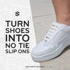 The Original Stretchlace No-Tie Silicone Elastic Shoelaces – White Tieless Shoe Laces (1 Set) - 4 of 4