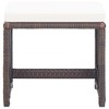 vidaXL Patio Stools 2 pcs with Cushions Poly Rattan Brown - 3 of 4