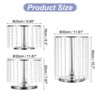 Unique Bargains Wedding Party Metal Cake Stand with Crystal Bling Pendants 3 Pcs - 2 of 4