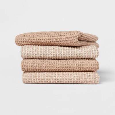 4pk Cotton Waffle Dishcloths - Threshold™