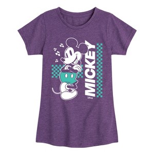 Girls' - Disney - Mickey & Friends Fitted Short Sleeve Graphic T-Shirt - 1 of 4