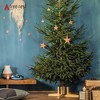 Tree Nest Rustic Christmas Tree Stand for Real Trees, White - 3 of 4