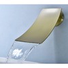 Kumasinova Wall-Mounted Bathroom Sink Faucet,Wide Waterfall Spout Bathtub Faucet with Control Valve,On-Trend Widespread Tap for Bathroom - 2 of 4