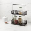 Iron 2-tier Wire Spice Rack Black - Threshold™ : Target