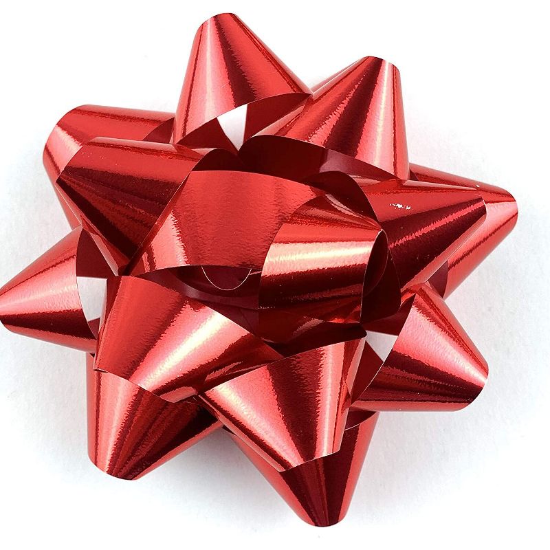 4.5&#34; Red Christmas Confetti Bow, 1 of 9