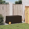 Garden Storage Box Brown PE Rattan Medium Modern - 3 of 4