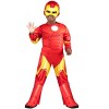HalloweenCostumes.com 3T/4T  Boy  Toddler Deluxe Iron Man Costume for Boys | Superhero Costumes, Red/Orange - 3 of 4