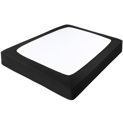 Black Polyester Queen Size Stretchable Box Spring Cover